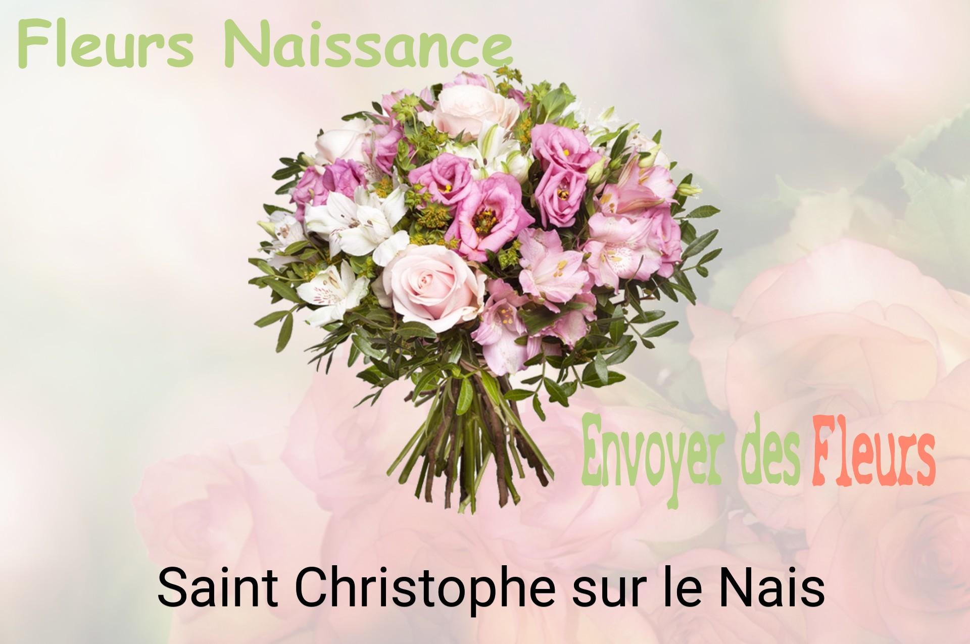 Bouquet de fleurs de naissance livré à Saint-Christophe-sur-le-Nais