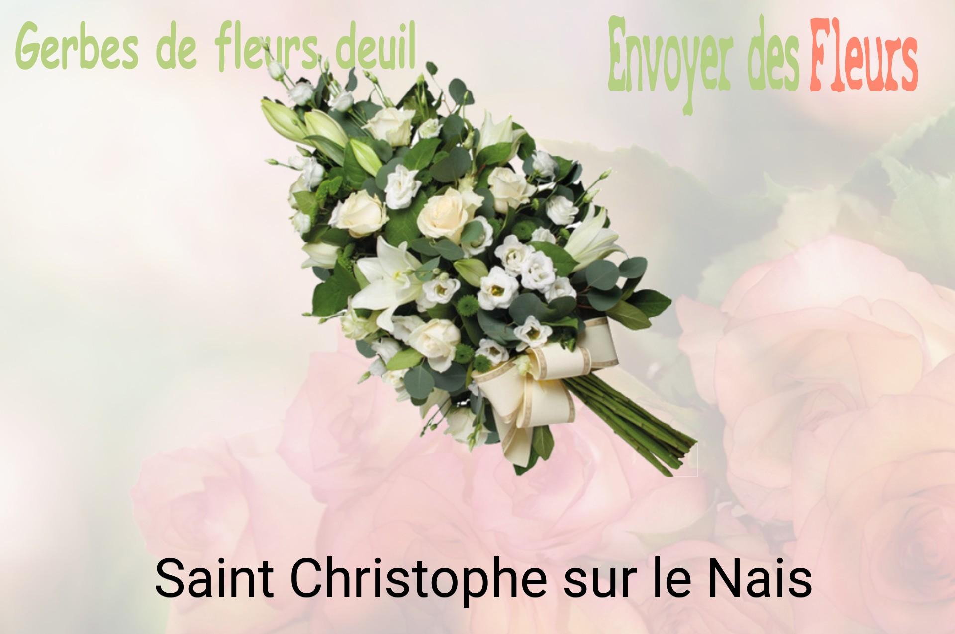 Gerbe de fleurs de deuil livrée à Saint-Christophe-sur-le-Nais